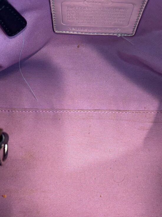 Coach Madison Sabrina Satchel - Leather and Canvas - Black - Picture 9 of 16